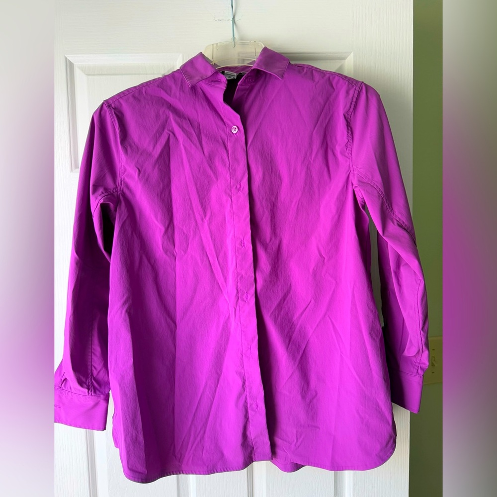 ATHLETA Purple Button Up Top